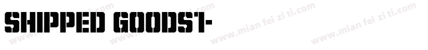 shipped goods1字体转换